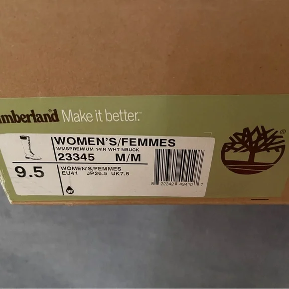 14” Timberland Women's Lace Up High Boots, 9.5 Wheat Nubuck, Construction - Picture 10 of 10